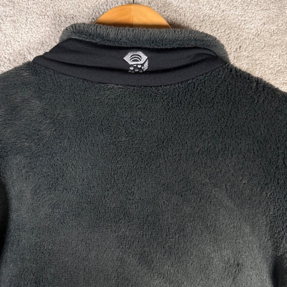 Mountain Hardwear Men's XXL Fleece Jacket Full Zip Dark Gray Polartec Outdoor - Picture 9 of 10